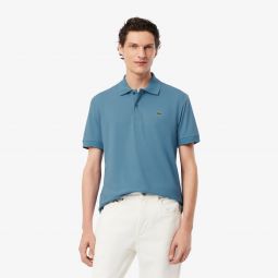 Mens Classic Fit L.12.12 LIGHT Pique Polo Men - Blue - Lacoste - Polos