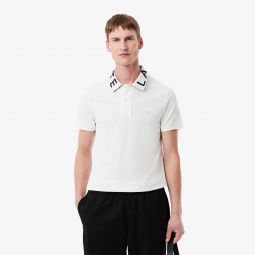 Mens Slim Fit Branded Polo Men - White - Lacoste - Polos