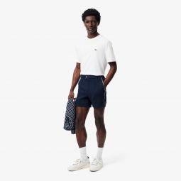 Mens Regular Fit Pique Shorts Men - Blue - Lacoste - Shorts & Swim