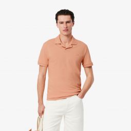 Mens Classic Fit Open Neck Paris Polo Men - Beige - Lacoste - Polos