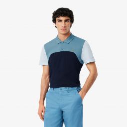 Mens Regular Fit L.12.12 Colorblock Polo Men - Blue - Lacoste - Polos