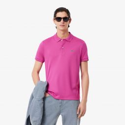 Mens Regular Fit Pima Cotton Polo Men - Pink - Lacoste - Polos
