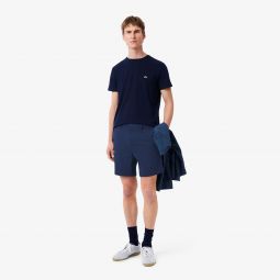 Mens Slim Fit Commuter Shorts Men - Blue - Lacoste - Shorts & Swim