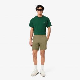 Mens Slim Fit Commuter Shorts Men - Green - Lacoste - Shorts & Swim