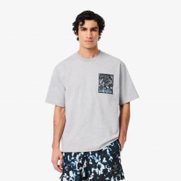 Mens Loose Fit Thick Jersey T-Shirt Men - Grey - Lacoste - T-Shirts