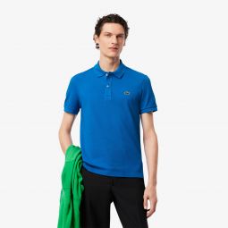 Mens Slim Fit L.12.12 Pique Polo Men - Blue - Lacoste - Polos