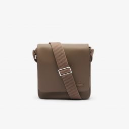 Classic Flap Close Shoulder Bag Men - Brown - Lacoste - Bags