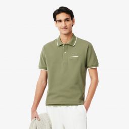 Mens Classic Fit Pocket Accent L.12.12 Polo Men - Green - Lacoste - Polos