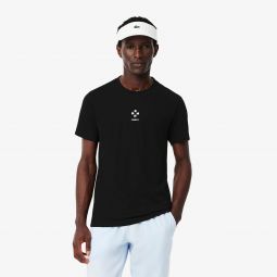 Mens Lacoste Tennis x Daniil Medvedev Ultra Dry T-Shirt Men - Black - Lacoste - T-Shirts