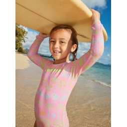 Girls 2-7 Beach Day Together Long Sleeve One-Piece Swimsuit