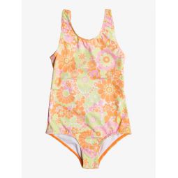 Girls 4-16 Happiness Feeling One-Piece Swimsuit For Girls