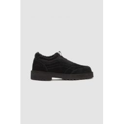 Lauro Shearling Suede Shoes - Black