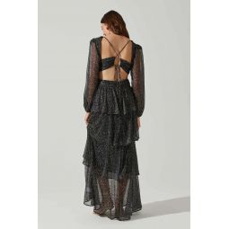 Anora Dress - Black Multi