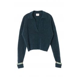 Polo Mohair Inchiostro Sweater