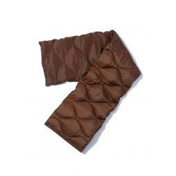 TAION BY F/CE PACKABLE DOWN SCARF - BROWN