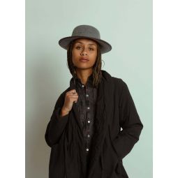Recycled Down Coat - Black