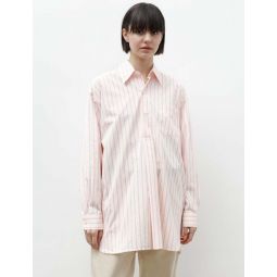 Popover Shirt - Pink Business Stripe