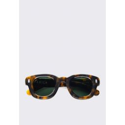 Unisex AKILA Apollo Inflated Sunglasses - Havana/Green