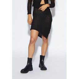 Impression Lace Skirt - Black