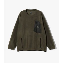 Poly Fleece Crew Neck Scouting Shirt - Olive