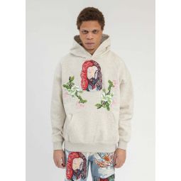EMBROIDERY PATCHWORK HOODIES - GREY