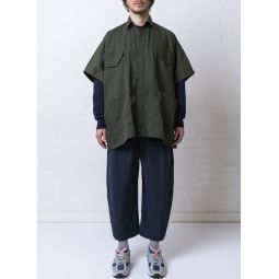 4 Pocket Shirt Poncho - Army Green