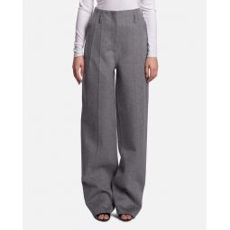 Double-Face Darted Pant - Cool Grey