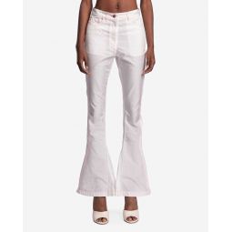 Five Pocket Flared Trousers - Off White