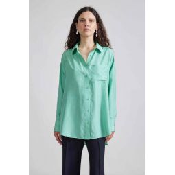 Oversized Button Down - Patina Green