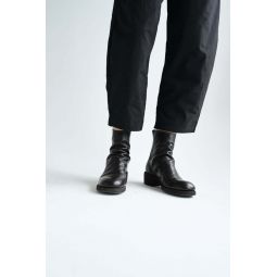 796Z Back Zip Boots - Dark Brown