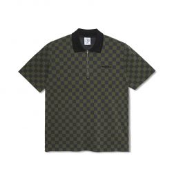 Jacques Checkered Polo Shirt - Black/Green