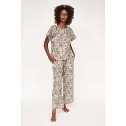 Organic Cotton Handblocked Pajama Pant Set - Stargazer