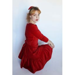 Micro Beatrice Dress - Red Velvet