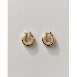 Ample Hingle Large Gold Hoops - Gold