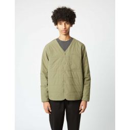 Flexible Insulated Cardigan - Olive Green