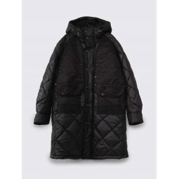 Innerraum Hooded Quilted Jacket - Black/Black