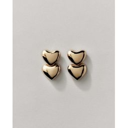 Dual Voluptuous Earrings - Gold