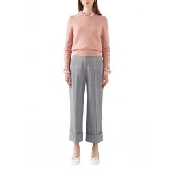 Joy Trouser - Pink and Grey Check
