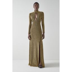 Wilma Dress - Gold Metallic