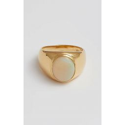 Classic Opal Signet Ring