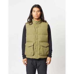 Recycled Down Vest - Olive Green