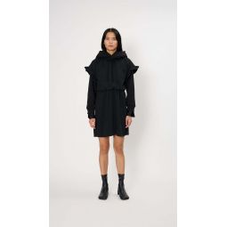 Hood Midi Dress - Black