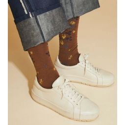 Shamrock knee-hi socks - Brown