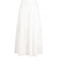 Alight Basque Midi Skirt - Ivory
