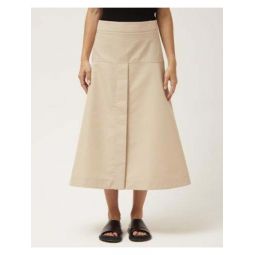Panelled Skirt With Front Vent