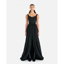 Taffeta Dress - Black