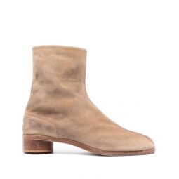 Tabi Suede Ankle Boots - Beige