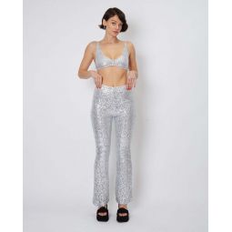 Shine On Bell Pants - Silver