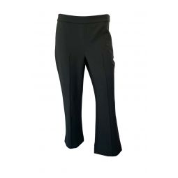 Mid Rise Pintuck Crop Flare Pant - Eden