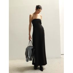 Ilia Strapless Midi Dress - Black